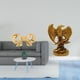 thumbnail image 2 of Elegante escultura de tirador de lazo de latón para cajones de cocina, armarios, cómodas, alacenas, estanterías de baño, decoración del hogar y la ofi, 2 of 8