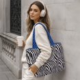 thumbnail image 4 of Pzuqiu Zebra Print Large Capacity Quilted Tote Bag for Women Trendy Casual Puffer Work Tote Bag Lightweight Soft Carryall Handbag for Travel Shopping Everyday Daily Use, 4 of 7