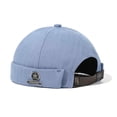 thumbnail image 1 of Chapeaux pour Hommes Bonnet Bonnet Marin Chapeau de Travail Manchette Roulée Chapeau Rétro Sans Bord avec Réglable, 1 of 5