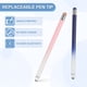 thumbnail image 4 of Plumas Stylus para Pantallas Táctiles, 2 en 1 Pluma Universal de Alta Sensibilidad Azul Rosa, 4 of 7