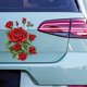 thumbnail image 5 of Pegatinas para coche con diseño de rosa romántica roja, impermeables, 7,87 x 7,87 pulgadas | Protección contra arañazos, calcomanías decorativas para coches, baños, azulejos y decoración del hogar., 5 of 5
