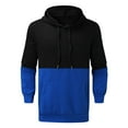 thumbnail image 6 of Cmfcve Men's Athletic Sweatshirts Color Block Printed Streetwear Pullover Hoodies Long Sleeve Round Neck Hooded Work Jacket Top, 6 of 7