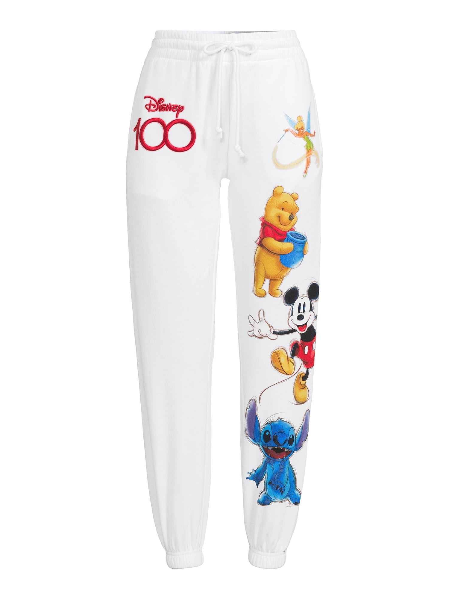 Disney Juniors' 100 Years Graphic Jogger Pants, 28.5” Inseam Disney Juniors' 100 Years Graphic Jogger Pants, 28.5” Inseam