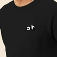 thumbnail image 5 of Dalix Panda Embroidered Fleece Crewneck Long Sleeve Sweatshirt Mens in Black 2XL XX-Large, 5 of 5