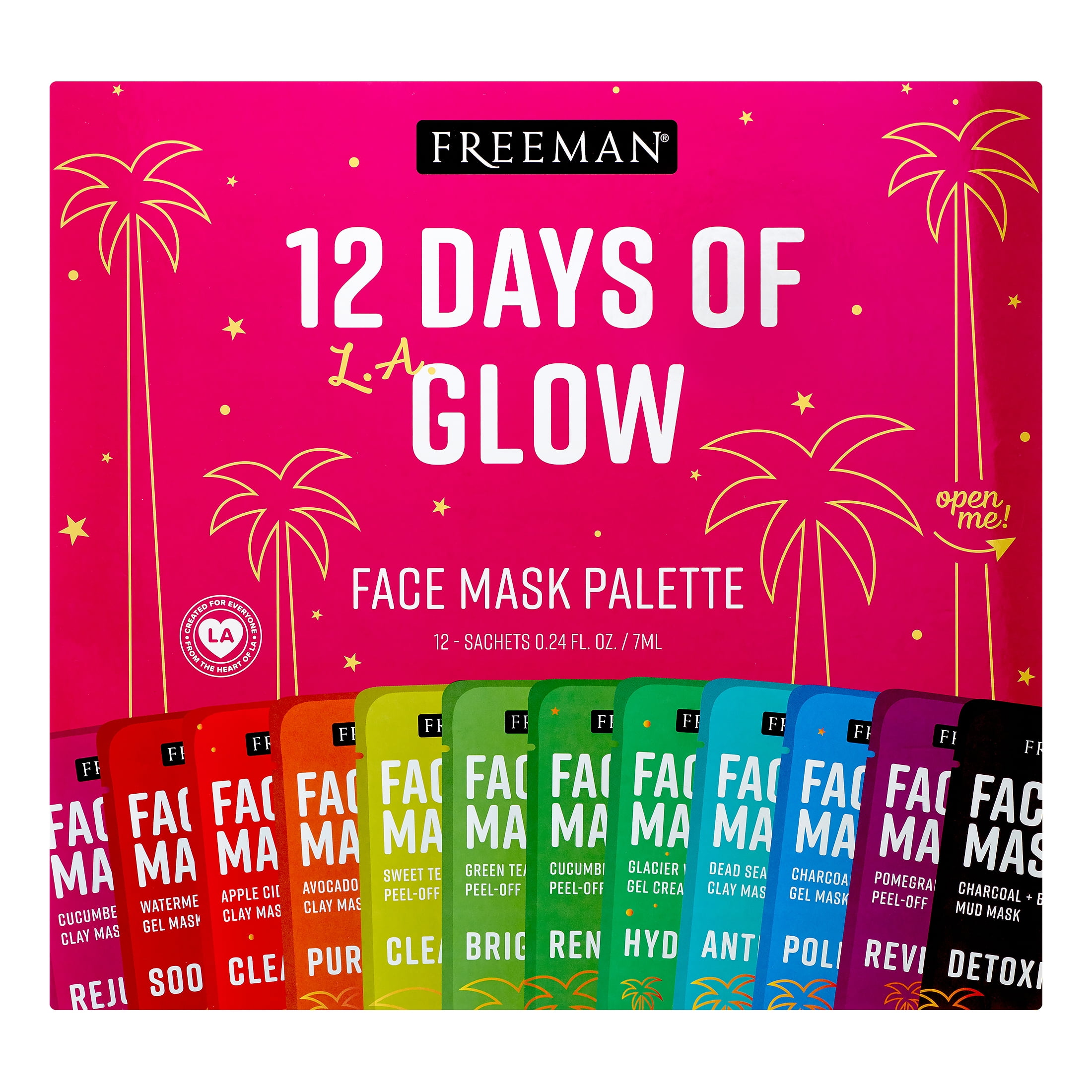 (15 Value) Freeman 12 Days of Glow Holiday Hydrating Facial Mask Gift