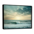 thumbnail image 2 of Designart "Scenic View Of Coastal Waves" Coastal Waves Floater Framed Wall Decor, 2 of 5
