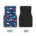 thumbnail image 2 of Balery Colorful Excavator Pattern 4-Piece Floor Mats, Heavy-Duty Rubber Liners, Anti-Slip Design, All-Season Automotive Protection, Vehicles, Cars, Trucks, and SUVs, 2 of 5