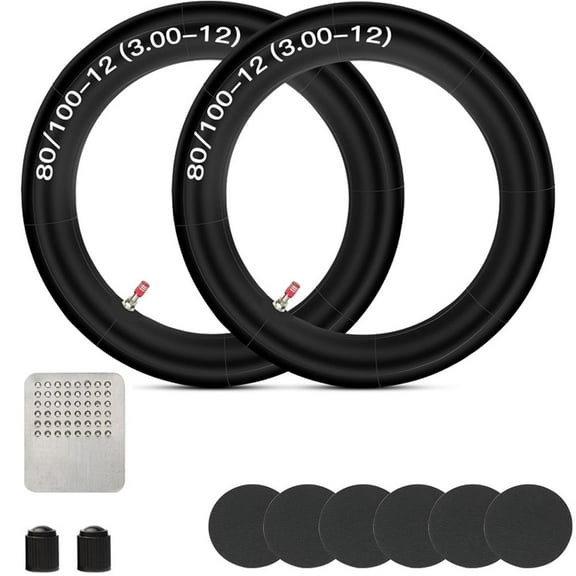 2.75 3.00-12 80/100-12 inch Rear Inner Tube Suitable for SSR 110cc 125cc 90cc KLX110 PW80 TTR90 TTR110 XR50 XR70 CRF50 CRF70 CRF110 DRZ110 Coolster QG-214 Apollo RFZ Pit Dirt Off Road Bike Parts