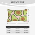thumbnail image 6 of Balery Cute Avocado Bedding Queen Pillow Cases - Envelope Closure - Soft Brushed Microfiber Fabric - Shrinkage and Fade Resistant Pillow Cases-16"x24", 6 of 9