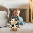 thumbnail image 4 of LYINGF 12" Cow Plush Toy Stuffed Animal, Soft Fluffy Hugging Pillow Doll for All Ages, Cuddly Throw Plushie Friend for Kids Adults, Birthday Valentines Gift, Plushie Cushion Decor, 4 of 9