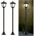 thumbnail image 2 of [Solar Lamp Post] Solar Powered 40" Vintage Street Lamp Post Lights | Outdoor Pole Lights for Patio, Lawn, Pathway, Driveway, Front/Back Door, 2 of 13