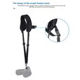 thumbnail image 4 of Single Shoulder Camera Strap Quick Release Anti-Slip Soft Pad Nylon Breathable Curved Strap with Metal Hook for SLR/DSLR,1 * Shoulder Strap,Black, 4 of 8