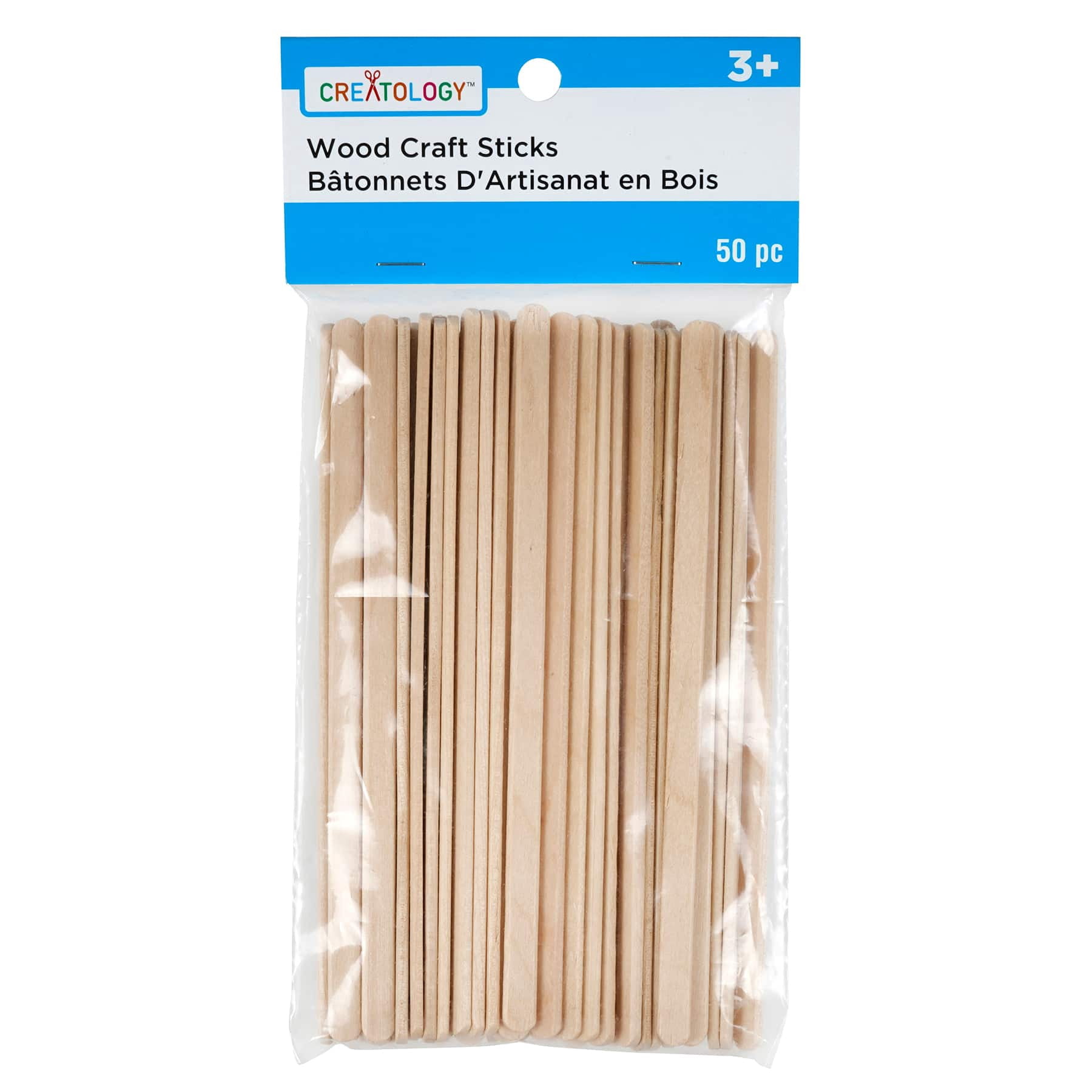 12 Packs: 50 ct. (600 total) 5.5" Wood Craft Sticks by Creatology