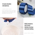 thumbnail image 4 of ORUYROP 1-1/2 Inch Wide Double Face Satin Ribbon-25 Yards，Gift Bag Decoration Wedding Chair Back Handmade Bow (Dark blue), 4 of 7