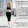 thumbnail image 3 of Stretch Is Comfort Women's Oh so Soft  Knee Length Leggings | Poly/Spandex | 2 Pack, 3 of 6