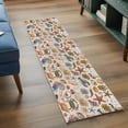 thumbnail image 3 of 2'x6' Rug Runners for Hallways Kitchen, Nautical Coastal Non Slip Entryway Beside Floor Carpet Runner, Retro Ocean Starfish Shells Animals Brown Laundry Room Bedroom Throw Rugs Mat for Family Pet, 3 of 8