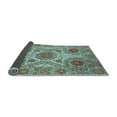 thumbnail image 2 of Ahgly Company Indoor Square Abstract Light Blue Modern Area Rugs, 7' Square, 2 of 4