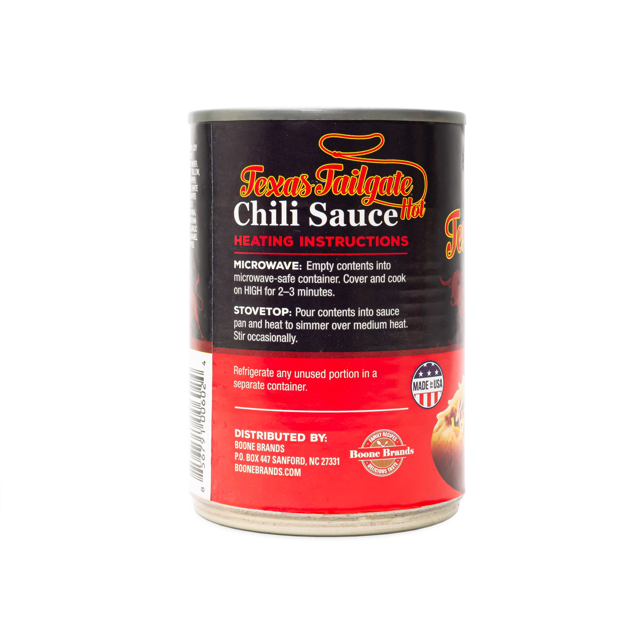 (24 pack) Texas Tailgate Hot Chili Sauce for Burgers & Dogs, 10 oz Can – Tailgate-Ready Topping