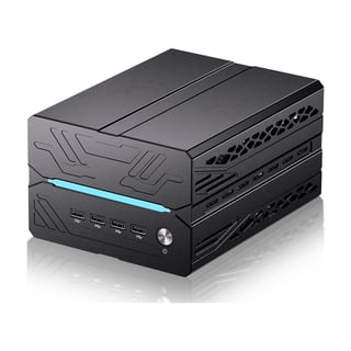 Thdeukoty Gaming Pc Core i5-12400F, 16GB DDR5 RAM 1TB NVMe SSD, Mini Computer with RTX 3060 12G Desktop GPU, WiFi 7, BT5.4, Four-Fan Cooling, Quad Display for Gaming/Design/Office