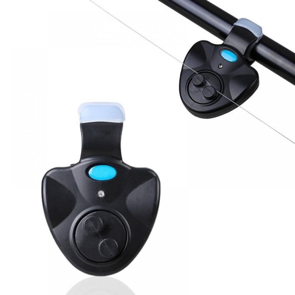 Spdoo 4 Pcs Sensitive Electronic Fishing Bite Alarm Indicator Sound Bite Alarm Bell With LED Lights Fishing Bells For Rods Intelligent Reminder Of Bite Hook Alarm Electronic Bait Alarm