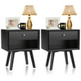 thumbnail image 6 of Semiocthome Vintage Nightstand Set of 2 with 1Drawer in White Finish,Adult, 6 of 11