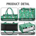 thumbnail image 4 of Large Capacity Tote Bag,Green Christmas Snowman Pattern Handbag Fashion Luxury Tote Bag,15.7"x13"x 5.1" Inches,Laptop Compatible, 4 of 6