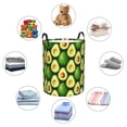 thumbnail image 4 of Fuzoiu Avocado Print Circular Hamper,Laundry Basket with Handle,Collapsible Laundry,Dirty Clothes Storage Basket,for Bedroom Bathroom Dorm Living Room-Medium, 4 of 6