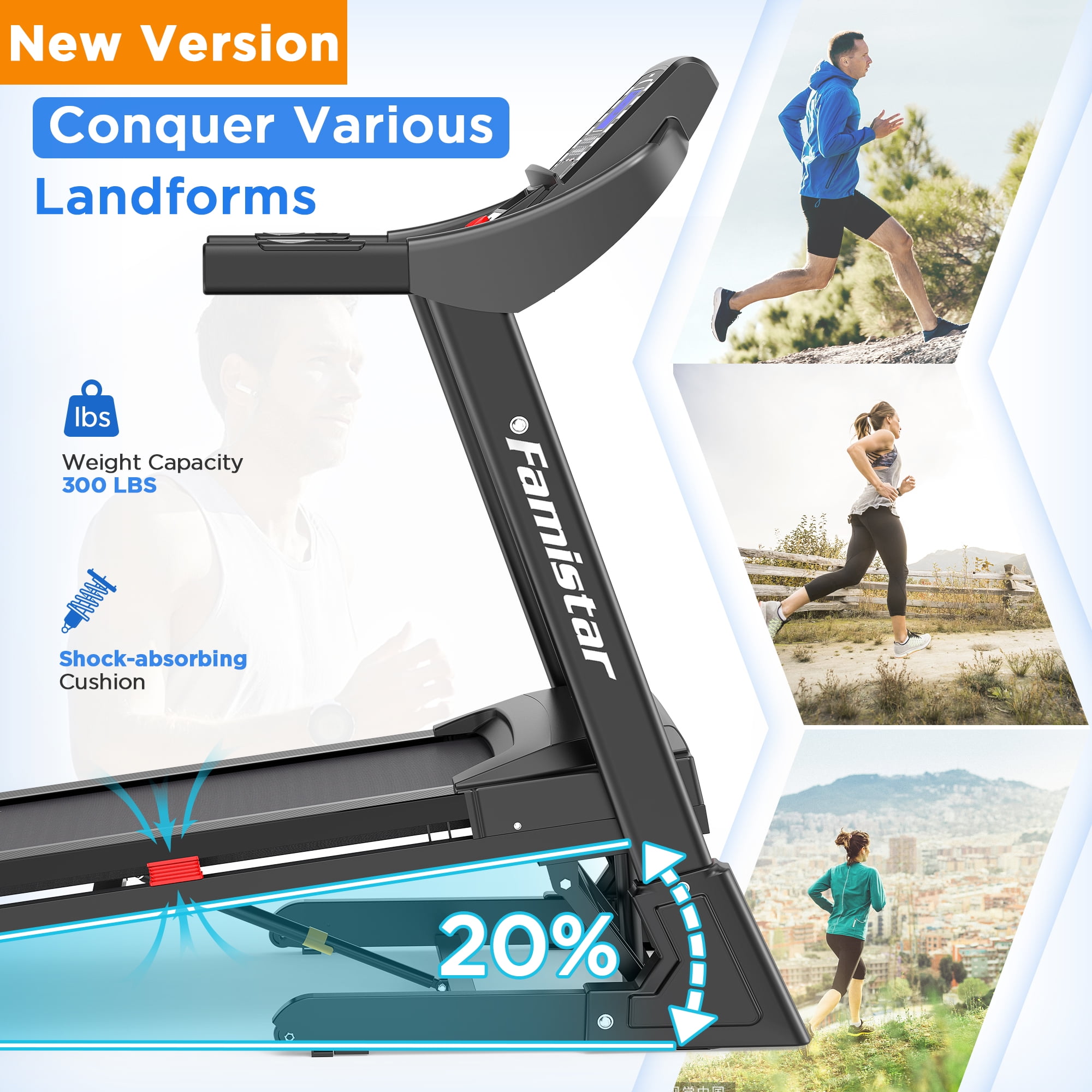 Famistar Folding Treadmill 4.0HP 20 Levels Auto Uganda Ubuy