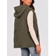 thumbnail image 2 of Chaleco para Mujer PRETTYGARDEN 2025 con Capucha Sin Mangas Verde Militar XL, 2 of 8