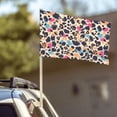 thumbnail image 3 of Car Flag12x18 No Pole Is Not Easy To Fade Fast Dry Hole Design Can Wear Flagpole Easy To Install For Car Family Business Travel Animal Print Style Mediumorchid_2, 3 of 8