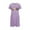Purple, variant on Censtreet Christmas Sleep Shirts for Women Short Sleeve Night Shirts for Sleeping Pullover Nightgown Soft Nightdress