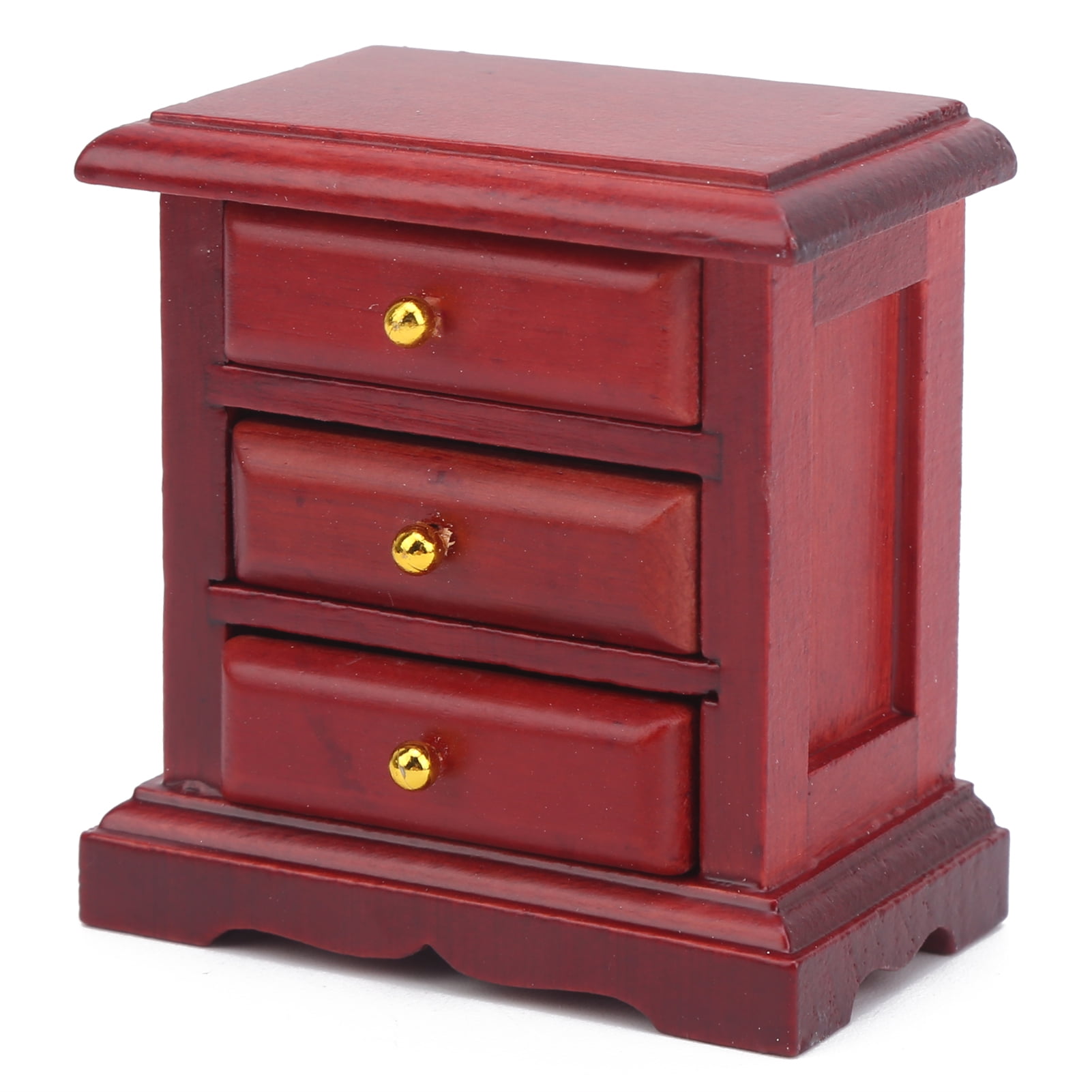 Table de Chevet pour Maison de Poupée, Design Réaliste avec Beaucoup de Rangement, Convient pour Maison de Poupée 1