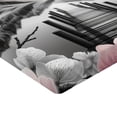 thumbnail image 2 of Ambesonne Lake Fitted Sheet, Cherry Blossoms and Mountains, California King, Grey and Blush, 2 of 3
