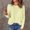 Yellow, variant on ITSAME Long Sleeve Shirts for Womens, Loose Fit Fashion Lightweight Crewneck Casual Pullover Tops Beige 2XL