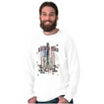 thumbnail image 4 of Fathers Day Rockin Dad Guitar USA Men's Big & Tall Long Sleeve Graphic Tee Brisco Brands 2X, 4 of 5