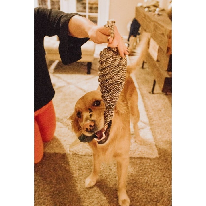 Outback Jack Écologique Krinkles Jouet Natural pour Chien Faisan Jouet de Chien de Corde