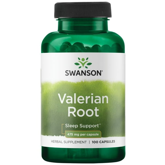 Swanson Valerian Root - Herbal Supplement - Relaxation and Sleep - 100 Capsules, 950mg per Serving