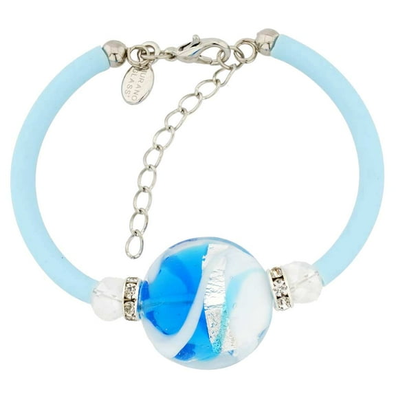 GlassOfVenice Murano Glass Venice Diva Bracelet - Sparkly Blue