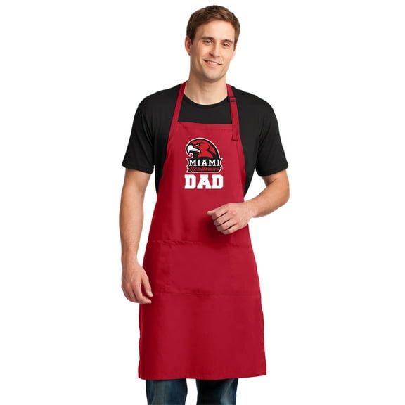 Large Miami Redhawks Dad Apron OFFICIAL Miami University Dad Aprons