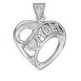 thumbnail image 1 of Sterling Silver 18" .8mm Box Chain Heart Pendant Necklace, 1 of 2