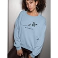 thumbnail image 2 of Free To Fly Butterfly Sweatshirt Women -Image by Shutterstock, Female XX-Large, 2 of 4