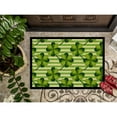 thumbnail image 3 of Watercolor Shamrock Stripes Door Mat, 3 of 4