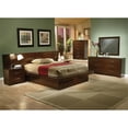 thumbnail image 2 of Pemberly Row 4-Piece Wood Queen Platform Bedroom Set in Cappuccino, 2 of 6