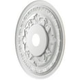 thumbnail image 4 of Ekena Millwork 22"OD x 3 1/2"ID x 1"P Baltimore Thermoformed PVC Ceiling Medallion (Fits Canopies up to 7 3/4"), Bright Coat Gold, 4 of 10