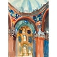 thumbnail image 3 of Thomas La Farge 18x24 Black Modern Framed Museum Art Print Titled - Church Interior, 3 of 5