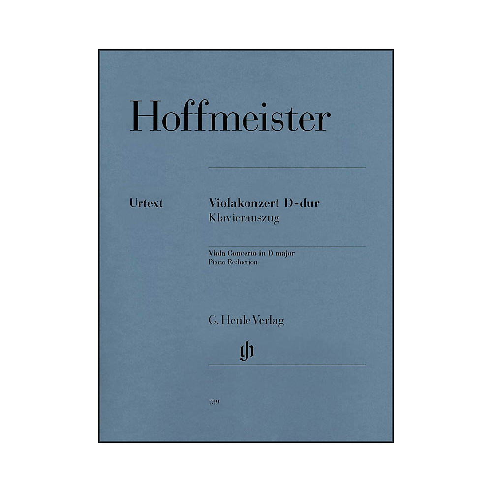G. Henle Verlag Viola Concerto D Major By Hoffmeister