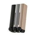 thumbnail image 2 of Baoblaze Manual Soap Dispenser Wall Mounted Large Capacity Three Head for RV Washroom Black Gold, 2 of 8