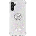 thumbnail image 2 of Phone Case for Samsung Galaxy A14 5G,Shockproof Clear Quicksand Glitter Flowing Liquid with Bling Diamond Ring Stand,Cute Women Girls Case for Galaxy A14 4G/5G 6.6'' LS-Colorful, 2 of 14