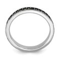 thumbnail image 2 of 925 Sterling Silver Marcasite Stackable Wedding Band Ring Gemstone, 2 of 7