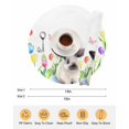 thumbnail image 6 of 13 Inch Round Placemats Set of 6, Easter Non Slip Heat Insulation PP Table Mats, Spring Watercolor Flowers Bunny Butterfly Eggs Washable Place Mats for Kitchen Dining Party Table Decor, 6 of 7